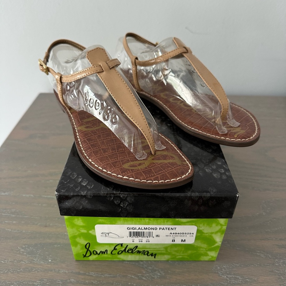 Sam Edelman Gigi Almond Patent Leather Sandal